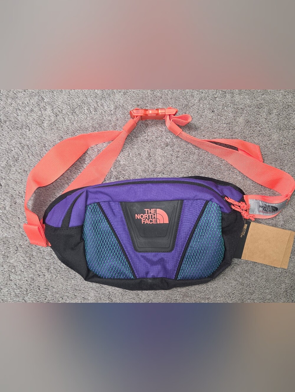 The North Face Purple and Coral Mini Waist Pack